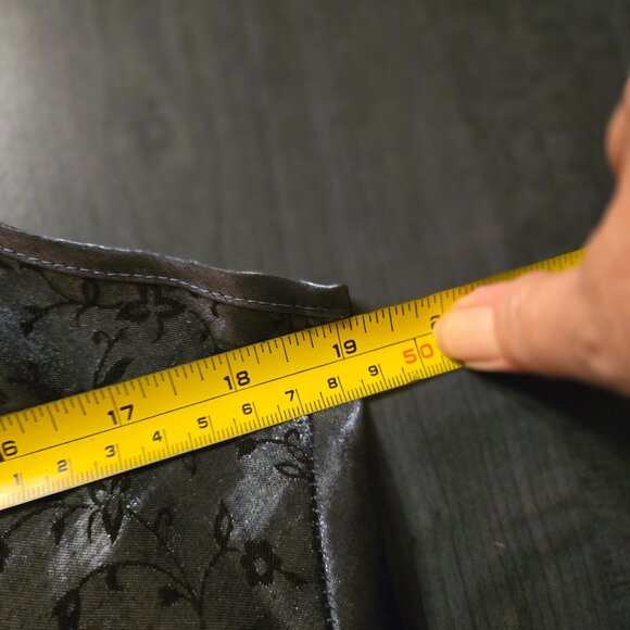 Blue Satin Set night gown kimono size Large - 12 - Picture 5 of 10